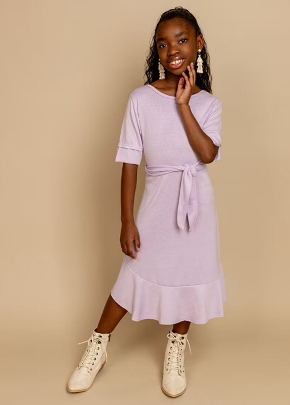 Joyfolie Mia Joy Jaliyah Dress in Lavender Girl’s Size 6